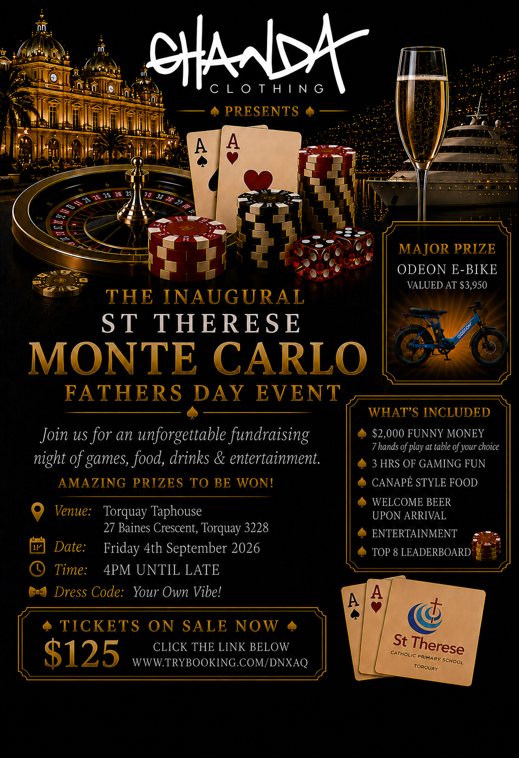 Inaugural St Therese Monte Carlo Fathers Day Event