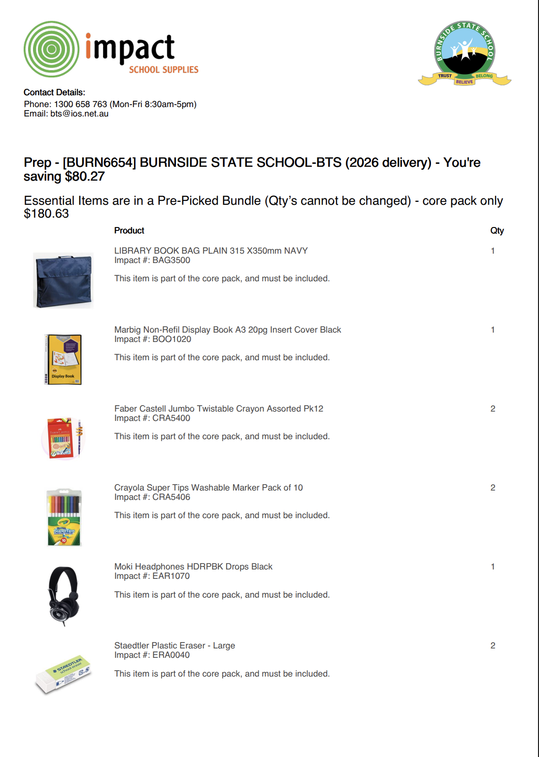 New Foundation Booklist Released