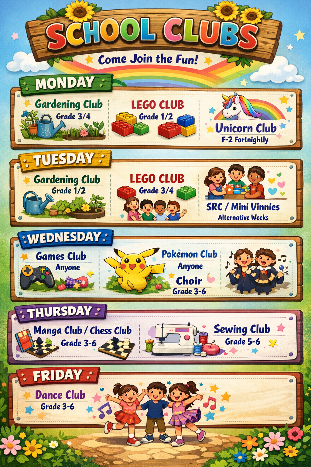 There is a Club for Everybody This Term